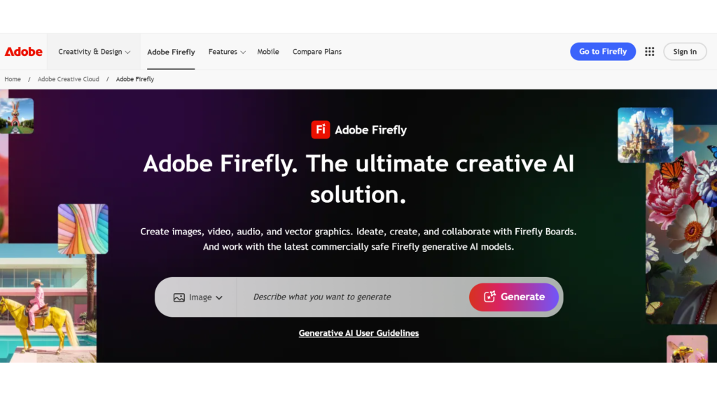 Make Dazzling Plans Without an Originator Best AI Devices for Visual Creators_adobe firefly